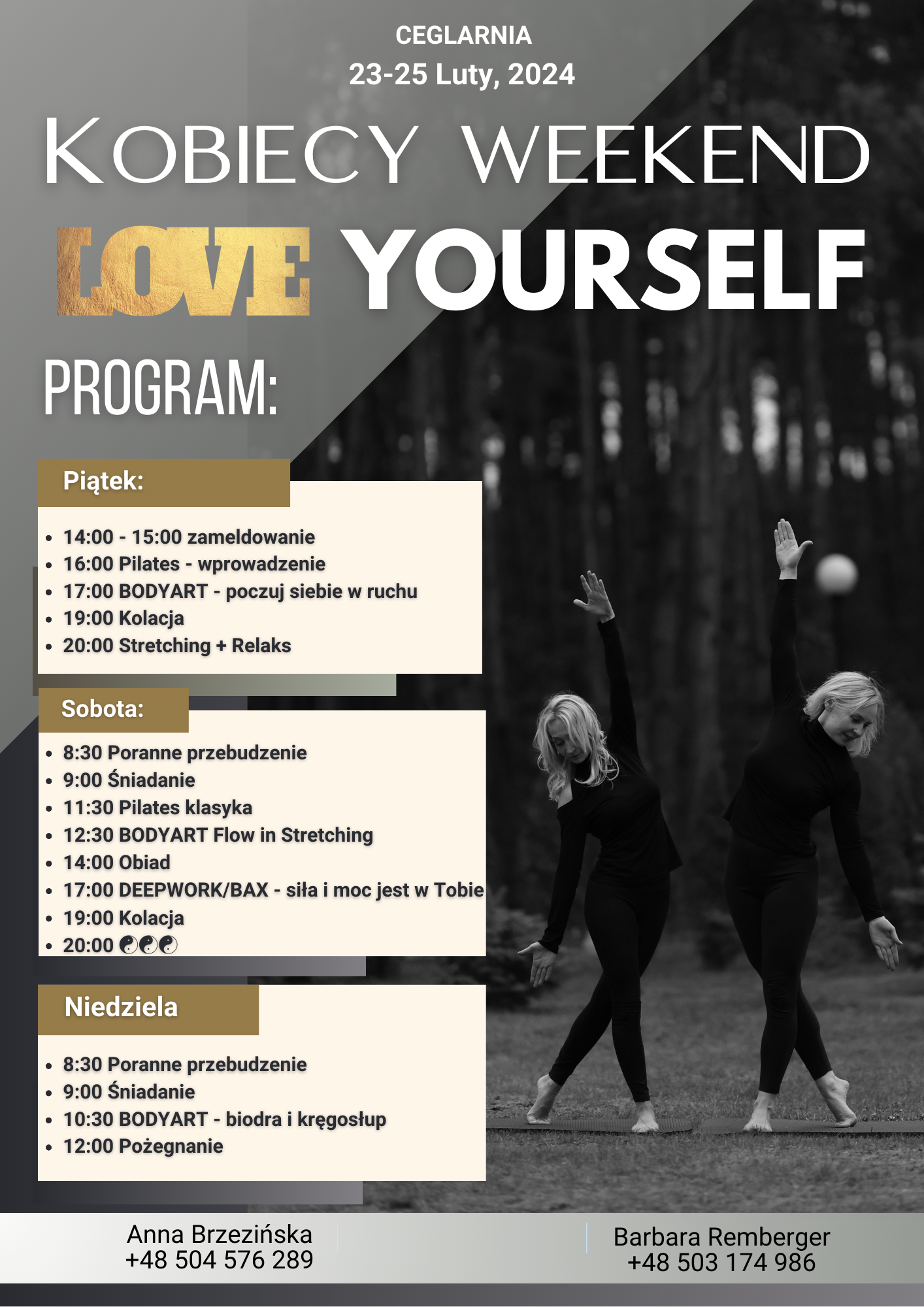PROGRAM KOBIECEGO WEEKENDU Love Yourself w klimatycznym miejscu Ceglarnia